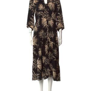 BA&SH Black & Cream Floral Dress